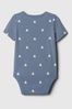 Blue Brannan Bear Logo Organic Cotton Bodysuit (Newborn-24mths)