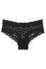 Victoria's Secret Black Cheeky Posey Lace Knickers