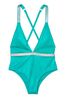 Victoria's Secret Capri Sea Blue Shine Strap Swimsuit