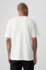 White Def Leopard Cotton Graphic Short Sleeve T-Shirt