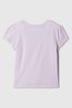 Purple Graphic Print Short Sleeve Crew Neck T-Shirt (Newborn-5yrs)