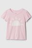 Pink Short Sleeve Crew Neck T-Shirt (Newborn-5yrs)