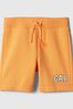 Orange Pull On Logo Baby Jogger Shorts (6mths-5yrs)