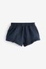 Navy Stripe Pull On Ruffle Shorts (3mths-5yrs)