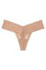 Victoria's Secret Praline Nude Thong Posey Lace Knickers