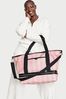 Victoria's Secret Iconic Stripe Pink The VS Getaway Weekender Bag