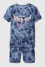 Blue Tie-Dye Organic Cotton Marvel Spider-Man Pyjama Set (3-13yrs)