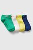 Green Print Crew Socks 4 Pack