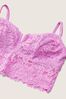 Victoria's Secret PINK Pink Bloom Lace Longline Bralette