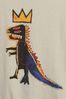Grey Jean-Michel Basquiat Graphic T-Shirt