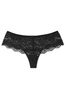 Victoria's Secret Black Floral Lace Hipster Thong Knickers