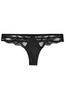 Victoria's Secret Black Thong Lace Thong Knickers