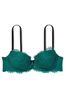 Victoria's Secret Shaded Spruce Green Lace Lightly Lined Demi Bra