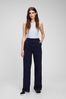 Blue Loose Chino Trousers