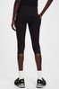 Black High Waisted Performance Cropped Leggings