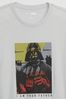 Grey Star Wars Darth Vader Graphic Short Sleeve Crewneck T-Shirt