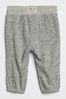 Grey Marled Pull-On  Joggers -Baby