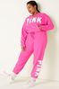 Victoria's Secret PINK Atomic Pink Sans Logo Fleece Lounge Jogger