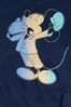 Blue Disney Mickey Mouse Organic Cotton Graphic Pyjamas