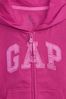 Pink Logo Zip Up Hoodie (12mths-5yrs)