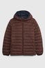 Brown Recycled Lightweight Puffer Jacket
