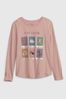 Pink Disney Organic Cotton Graphic Long Sleeve T-Shirt