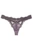 Victoria's Secret Tornado Purple Thong Lace Knickers