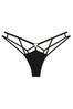 Victoria's Secret Black Thong Strappy Heart Knickers