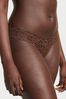 Victoria's Secret Ganache Brown Thong Lace Knickers