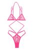 Victoria's Secret Forever Pink Mesh Fishnet Bodysuit