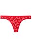 Victoria's Secret Lipstick Red Tossed Love Printed Thong Knickers