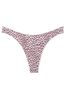 Victoria's Secret Purest Pink Leopard Print High Leg Scoop Thong Knickers