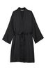 Victoria's Secret Black Satin Midi Robe