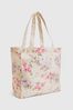 Cream LoveShackFancy Floral Tote Bag