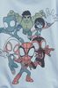 Blue Marvel Marvel Superhero Graphic Long Sleeve T-Shirt
