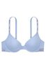 Victoria's Secret PINK Harbor Blue Lightly Lined Demi Cotton Logo Bra