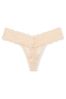 Victoria's Secret Marzipan Nude Thong Lace Knickers