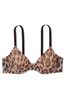 Victoria's Secret Classic Leopard Brown Angelight Lightly Lined Full Cup Bra