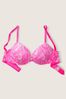 Victoria's Secret PINK Atomic Pink Marble Smooth Super Push Up Bra