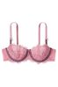 Victoria's Secret Dusk Mauve Pink Ribbon Slot Unlined Balcony Bra