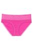 Victoria's Secret Fuchsia Frenzy Pink Geo Hipster Lace Waist Knickers