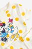 Yellow Disney Minnie & Daisy Spot Print Short Sleeve Pyjama Shorts Set