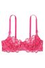 Victoria's Secret Forever Pink Hearts Unlined Balcony Bra