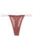 Victoria's Secret Vintage Rose Pink Paisley Lace Thong Knickers