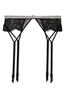 Victoria's Secret Black Shine Strap Lace Suspenders