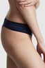 Victoria's Secret PINK Midnight Navy Blue Seamless Thong Knickers