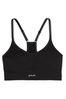 Victoria's Secret PINK Pure Black Non Wired Lightly Lined Seamless Sports Bra