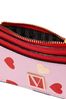 Victoria's Secret Lipstick Red Mini Heart The Victoria Card Case Keyring