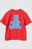 Red Brannan Bear Graphic Short Sleeve Pocket T-Shirt