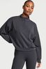 Victoria's Secret Pure Black Modal Half Zip Sweatshirt
